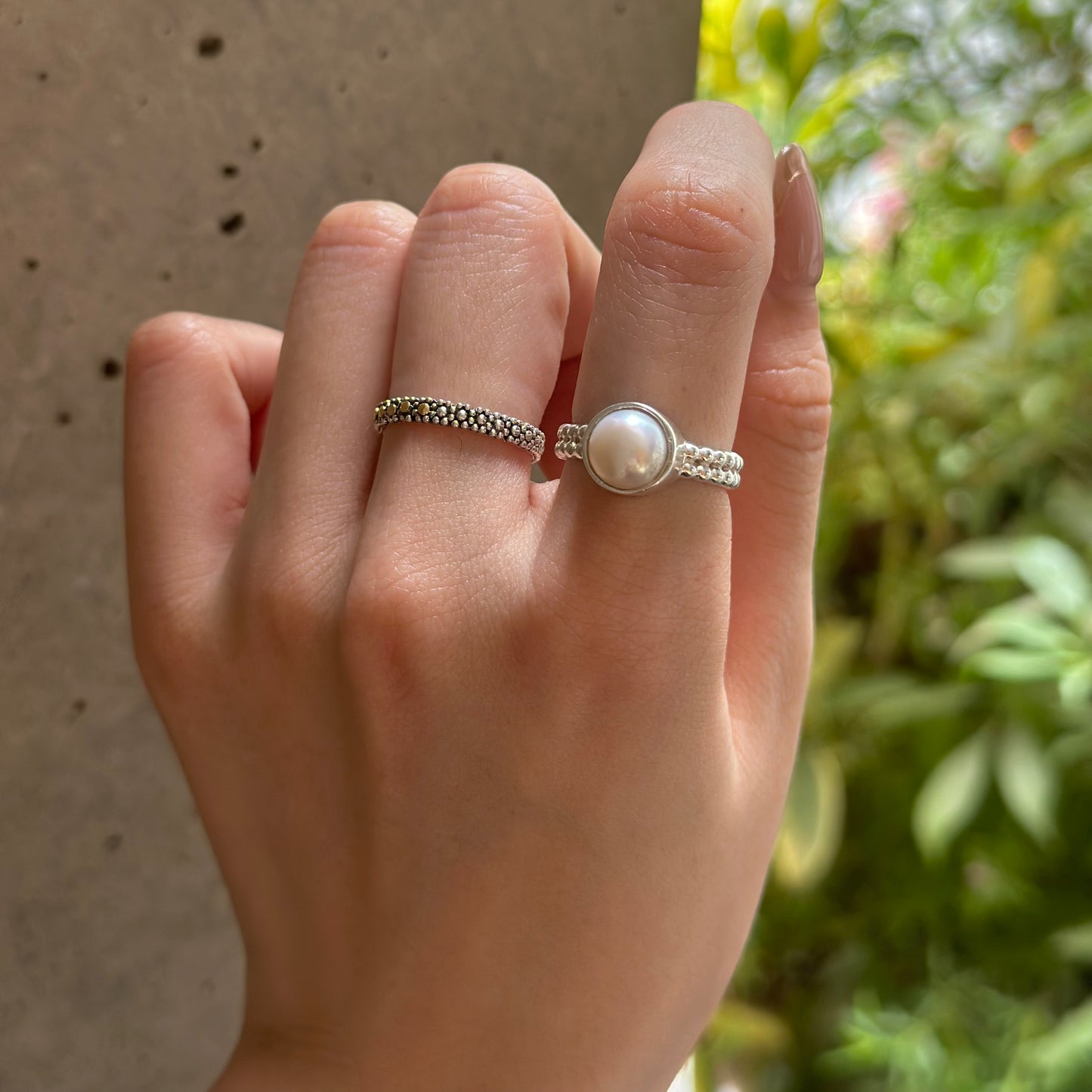 Pearl design ring 7