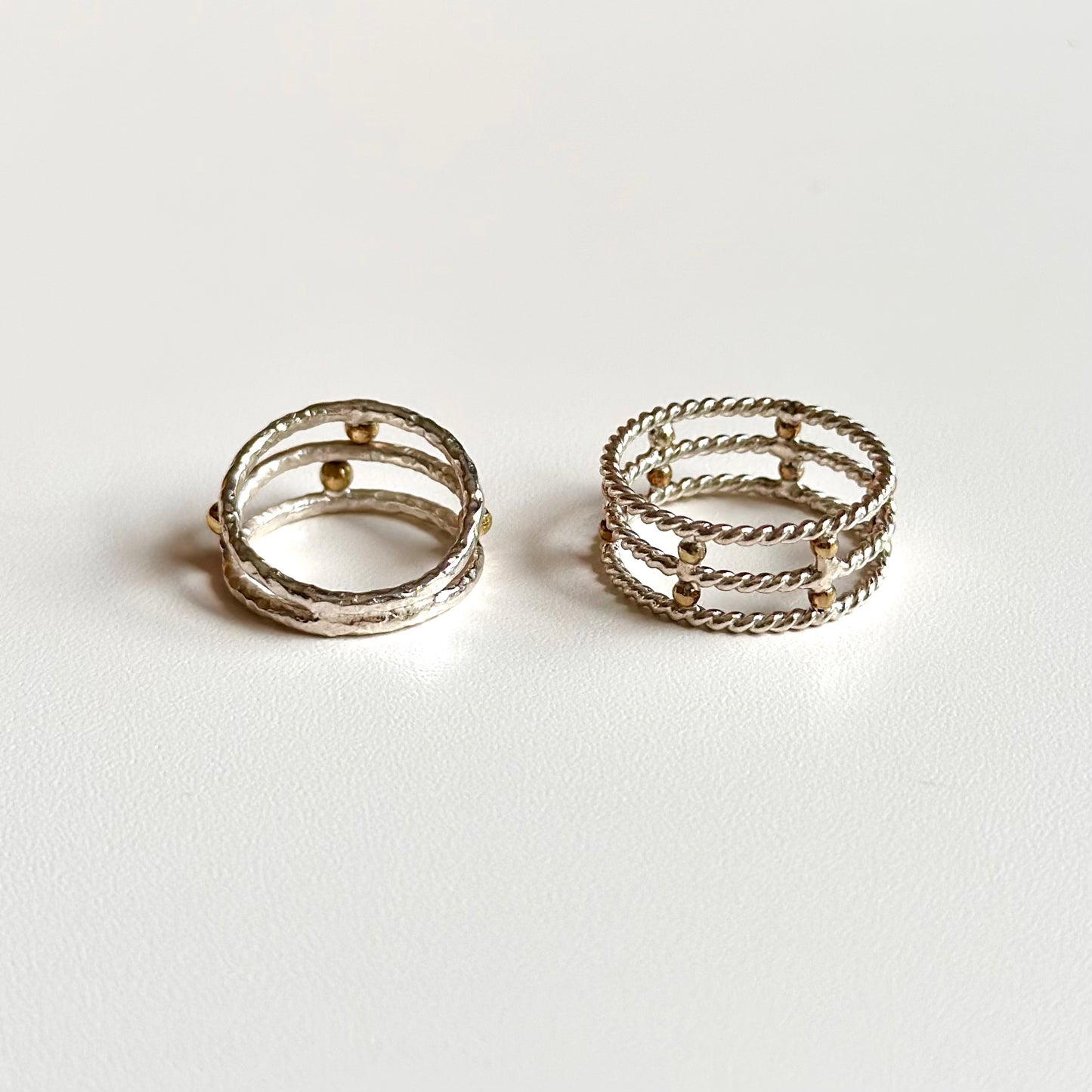 Silver925×Brass plain ring 2