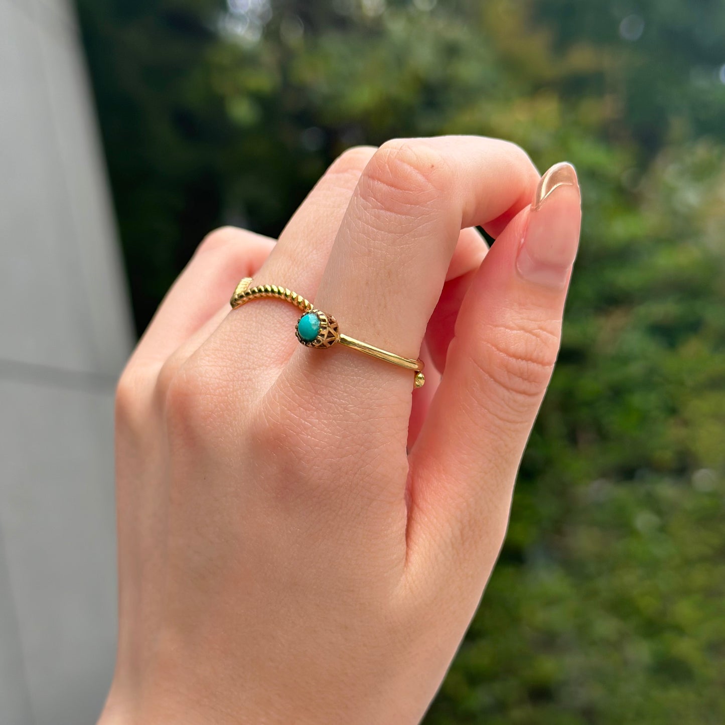 Brass petit ring 6