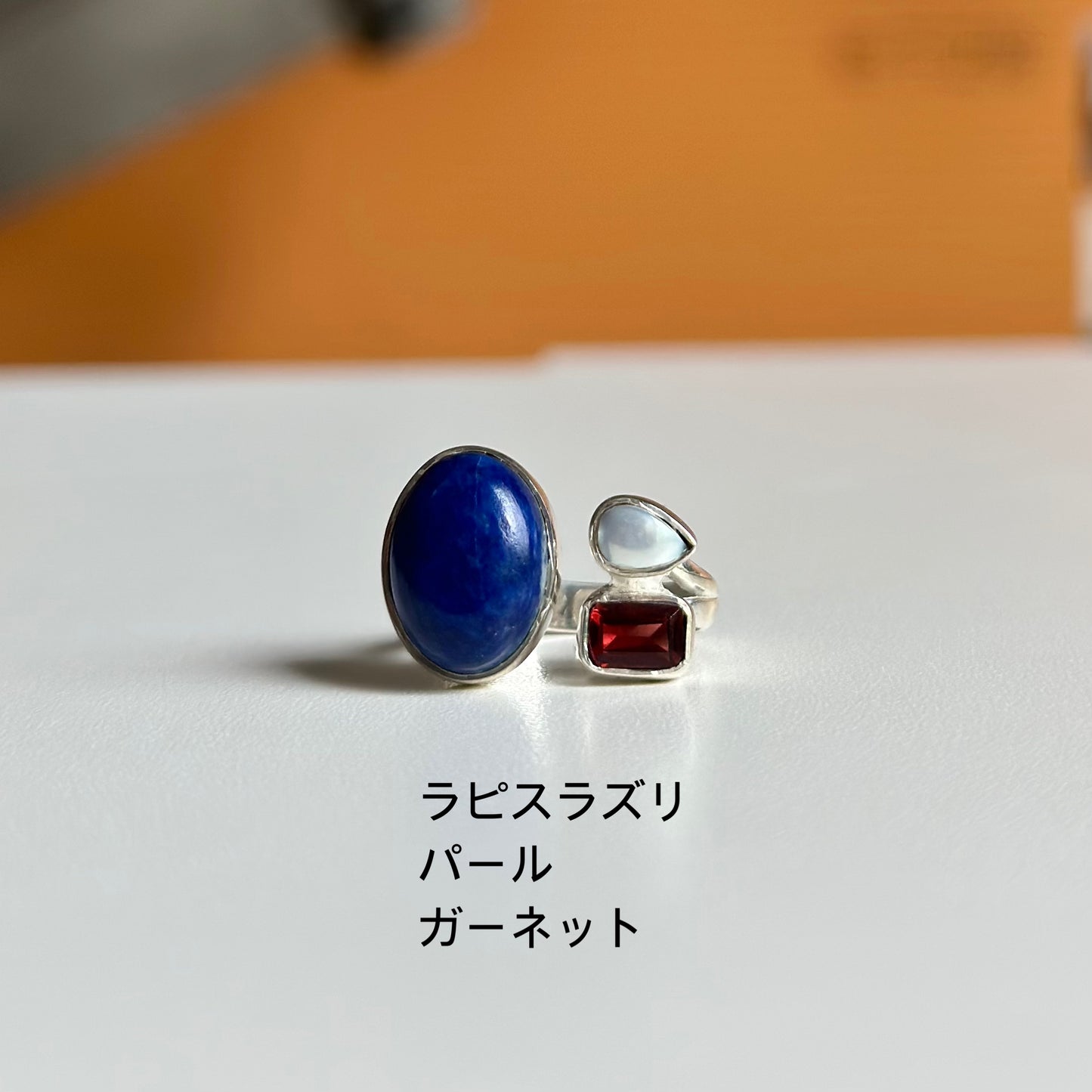 Silver925 3stone ring 2