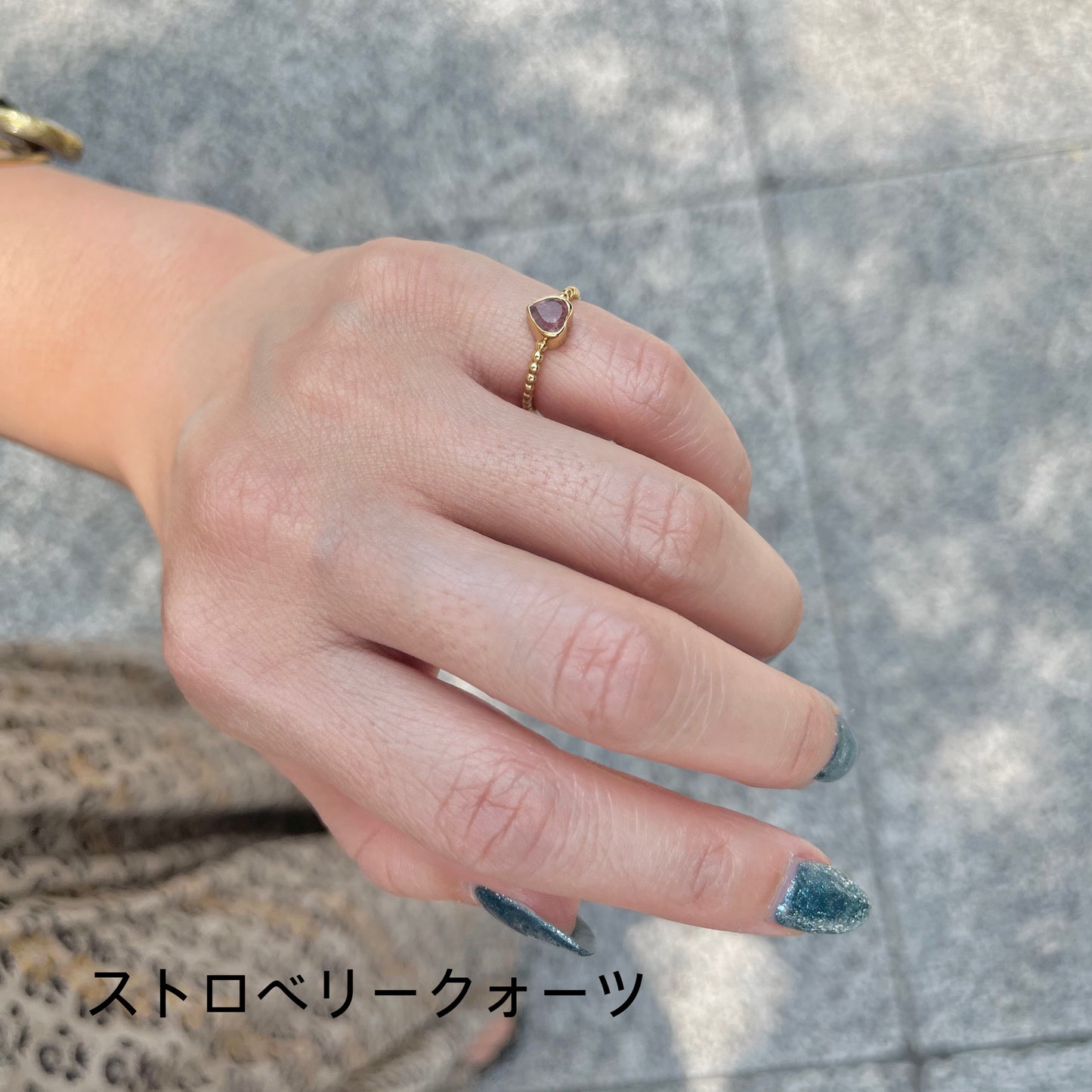Brass petit ring〈Heart〉2