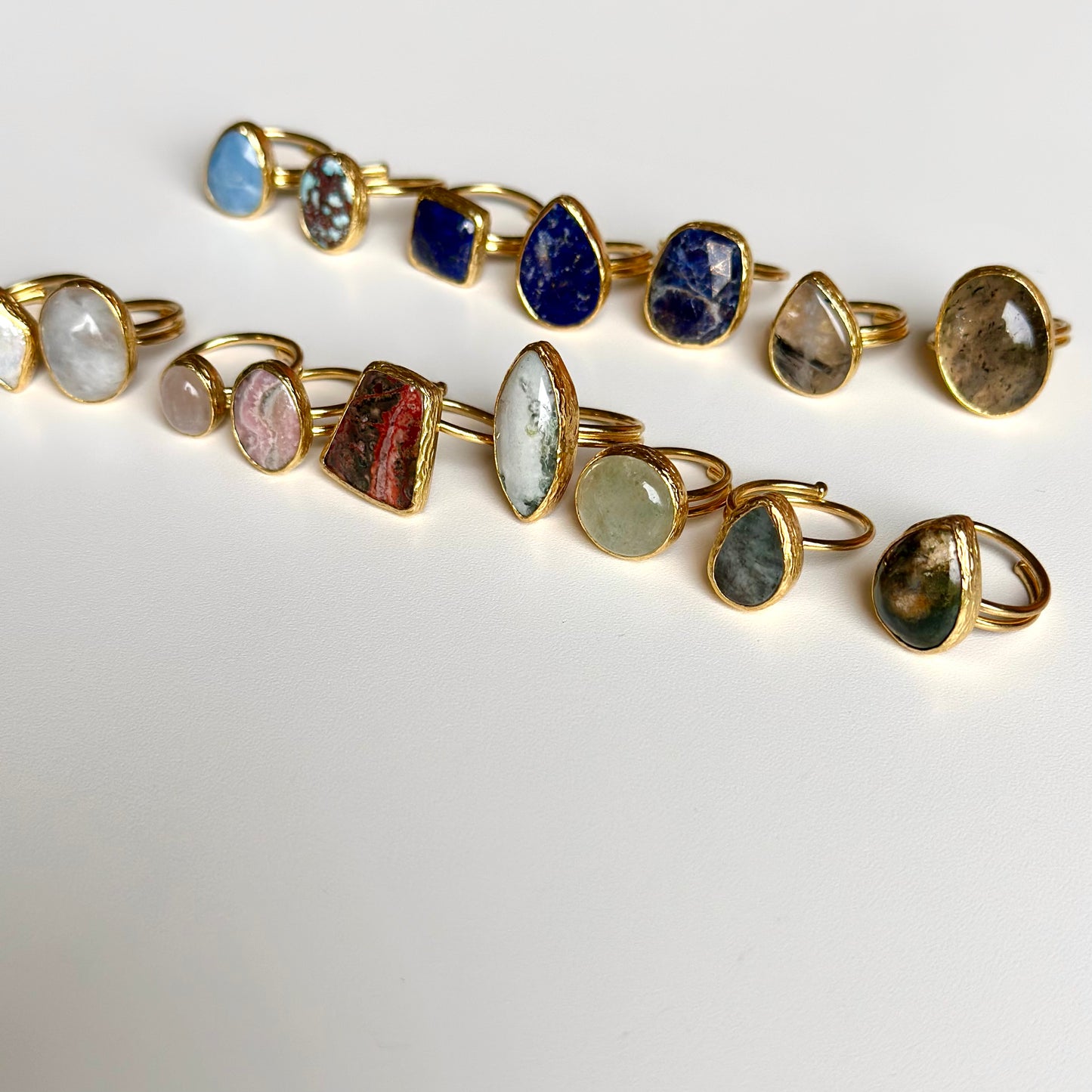 Brass 1stone ring