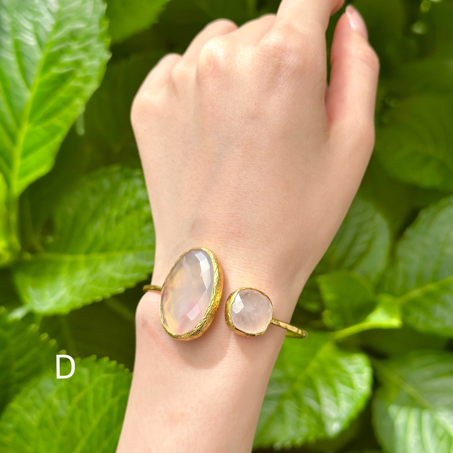 Brass 2stone Bangle 1