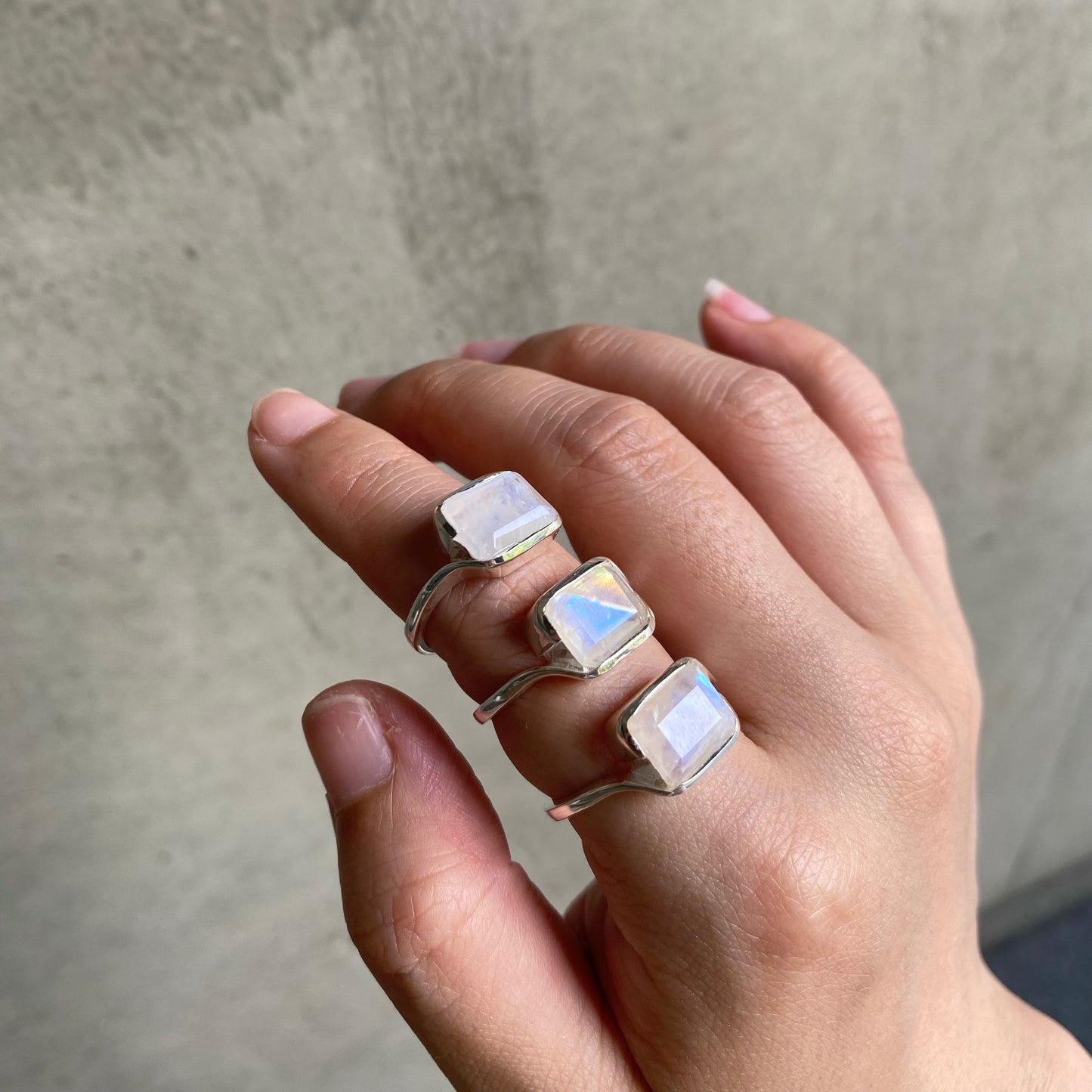 Silver925 square ring 2