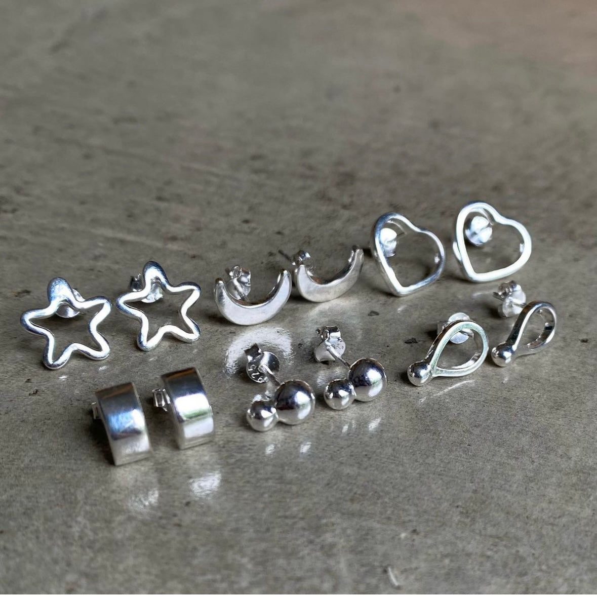 Silver925 plain pierce 2