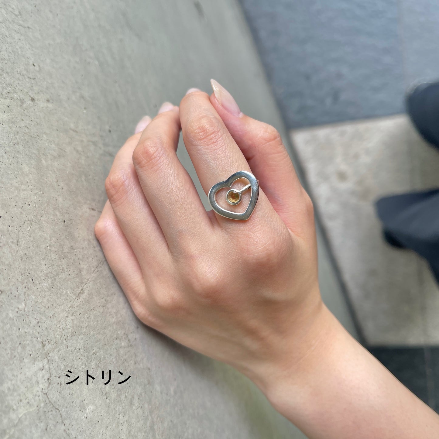 Heart 1stone ring