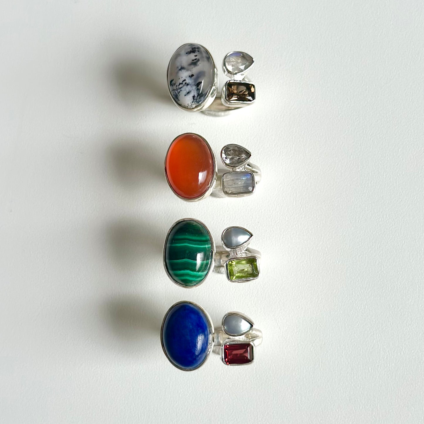 Silver925 3stone ring 2
