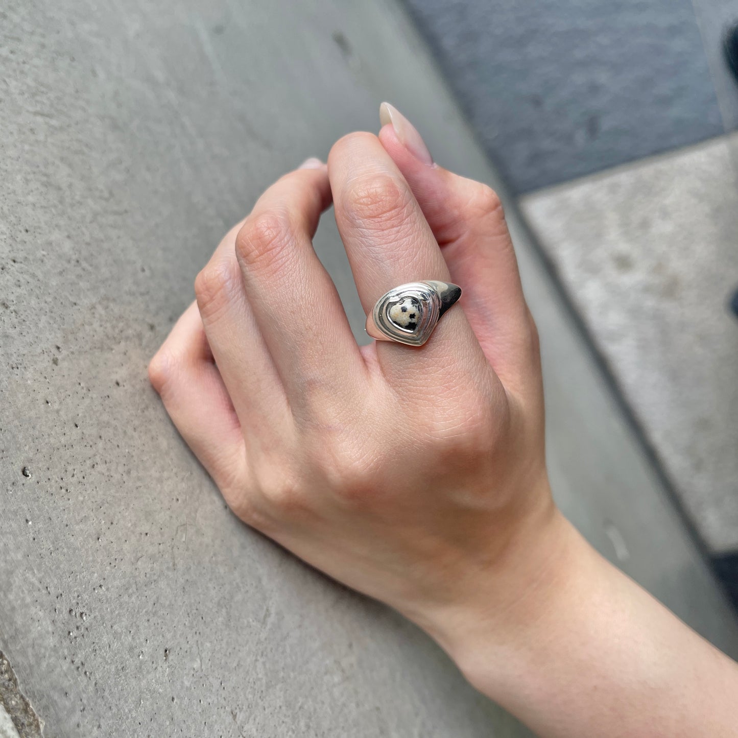 Heart design ring 5