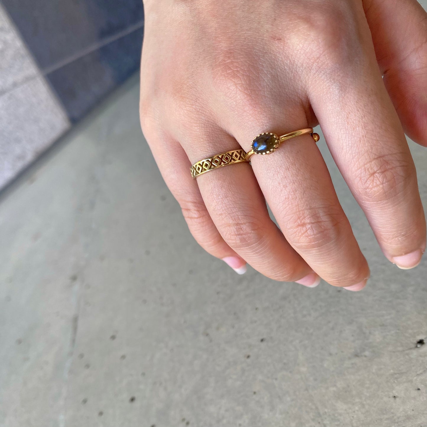 Brass plain ring 13