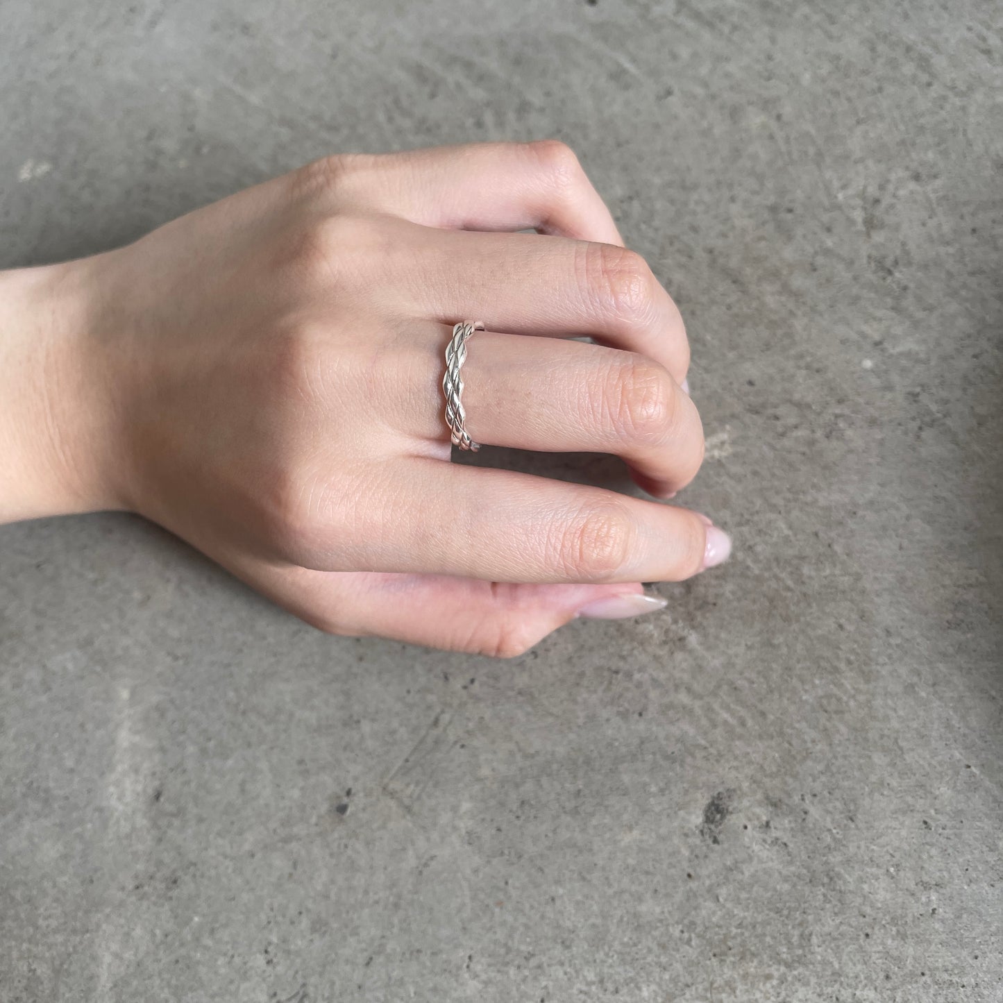 Silver925 plain ring 38