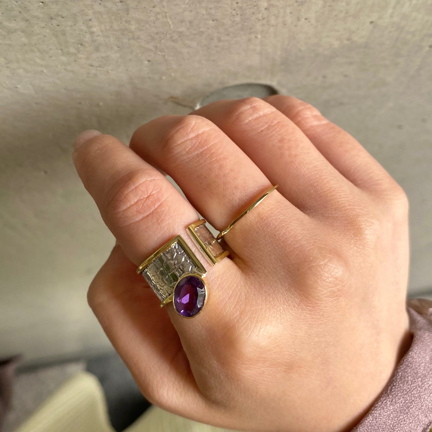 Silver925&Brass design ring
