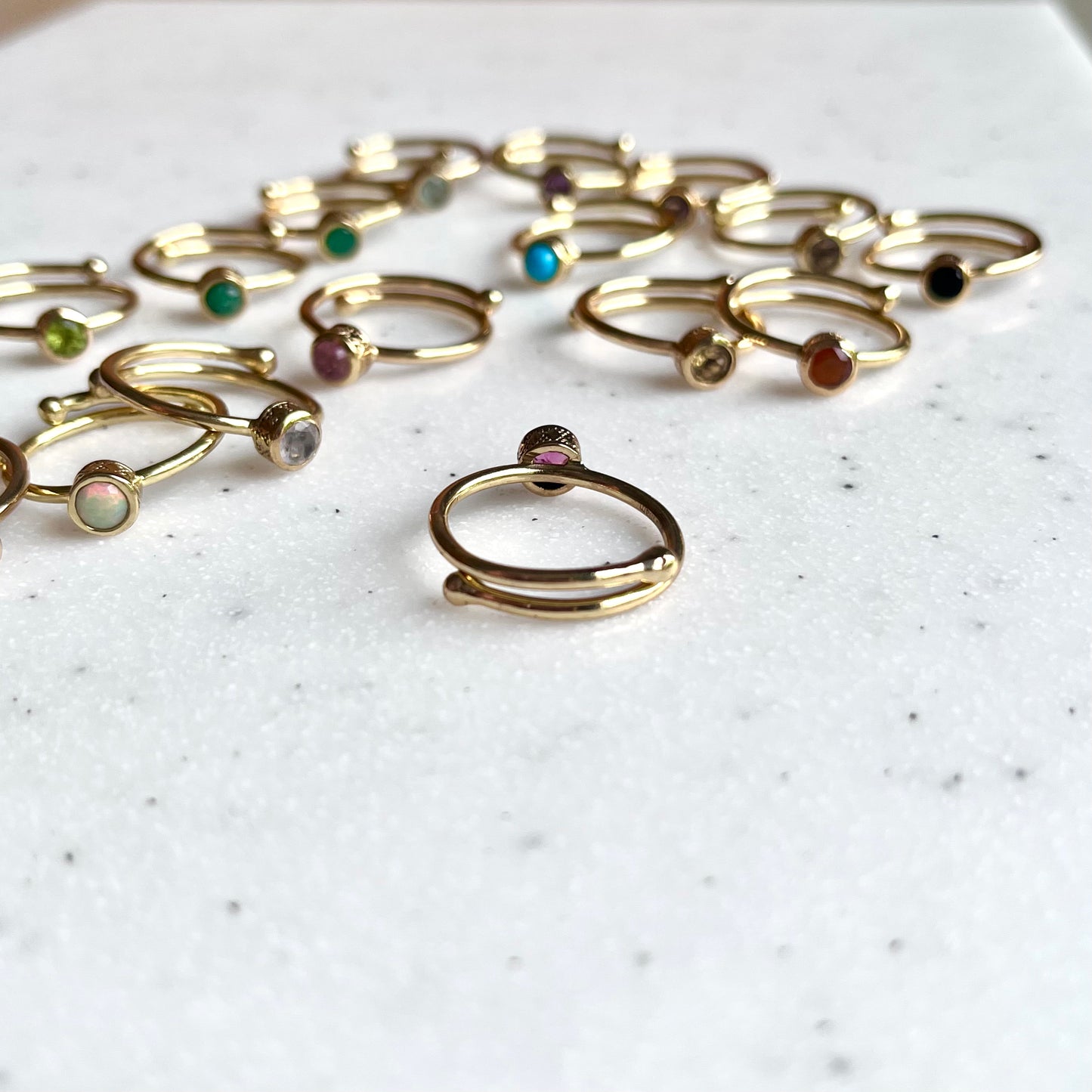 Brass petit ring〈circle〉