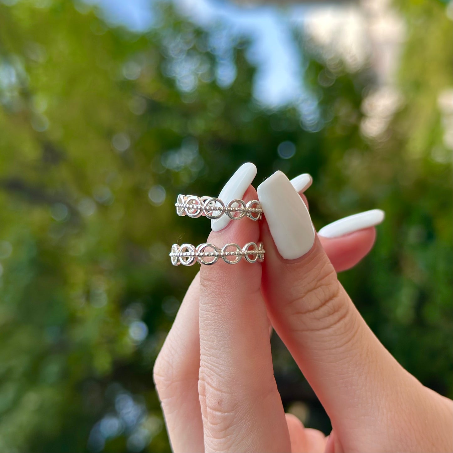Silver925 plain ring 46
