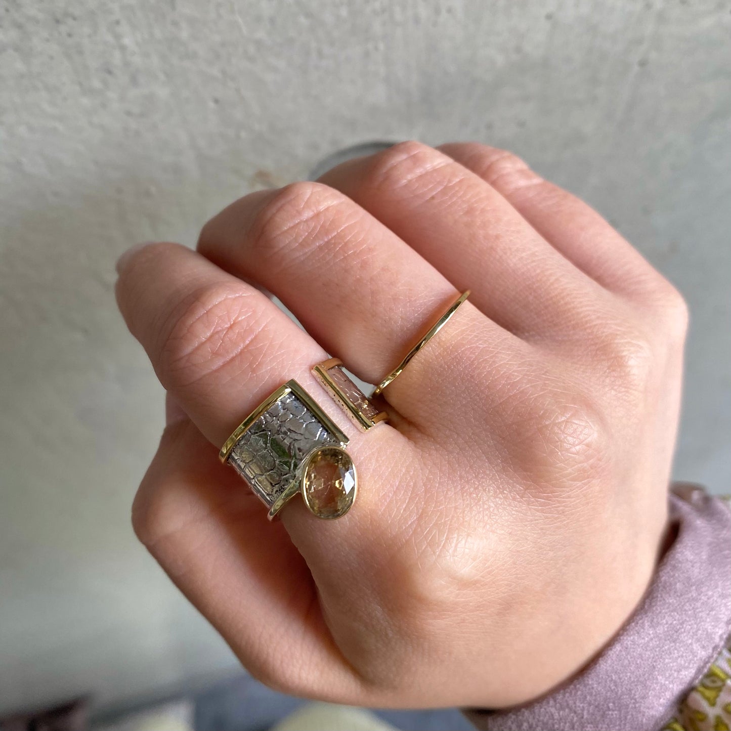 Silver925&Brass design ring