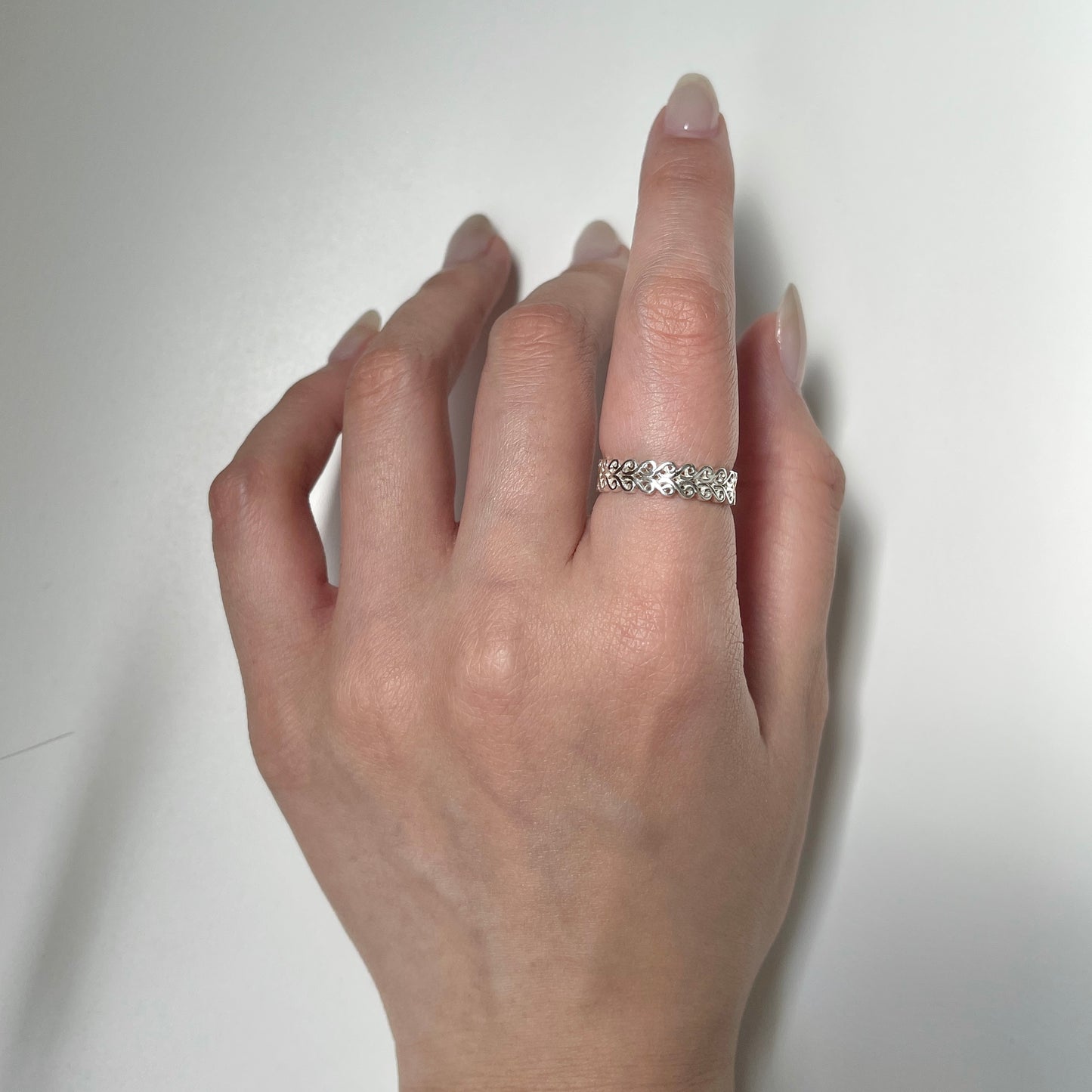 Silver925 plain ring 41