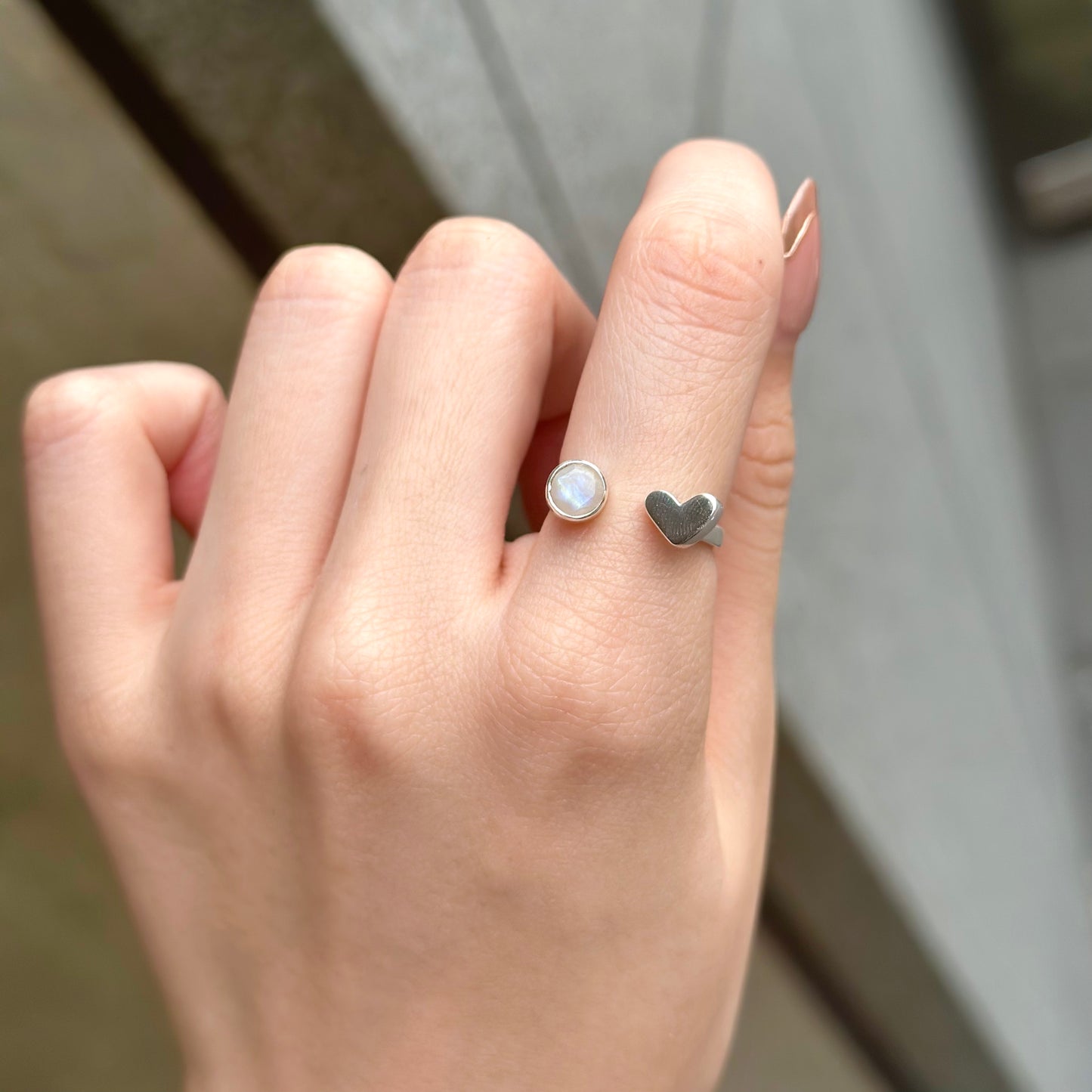 Heart fork ring