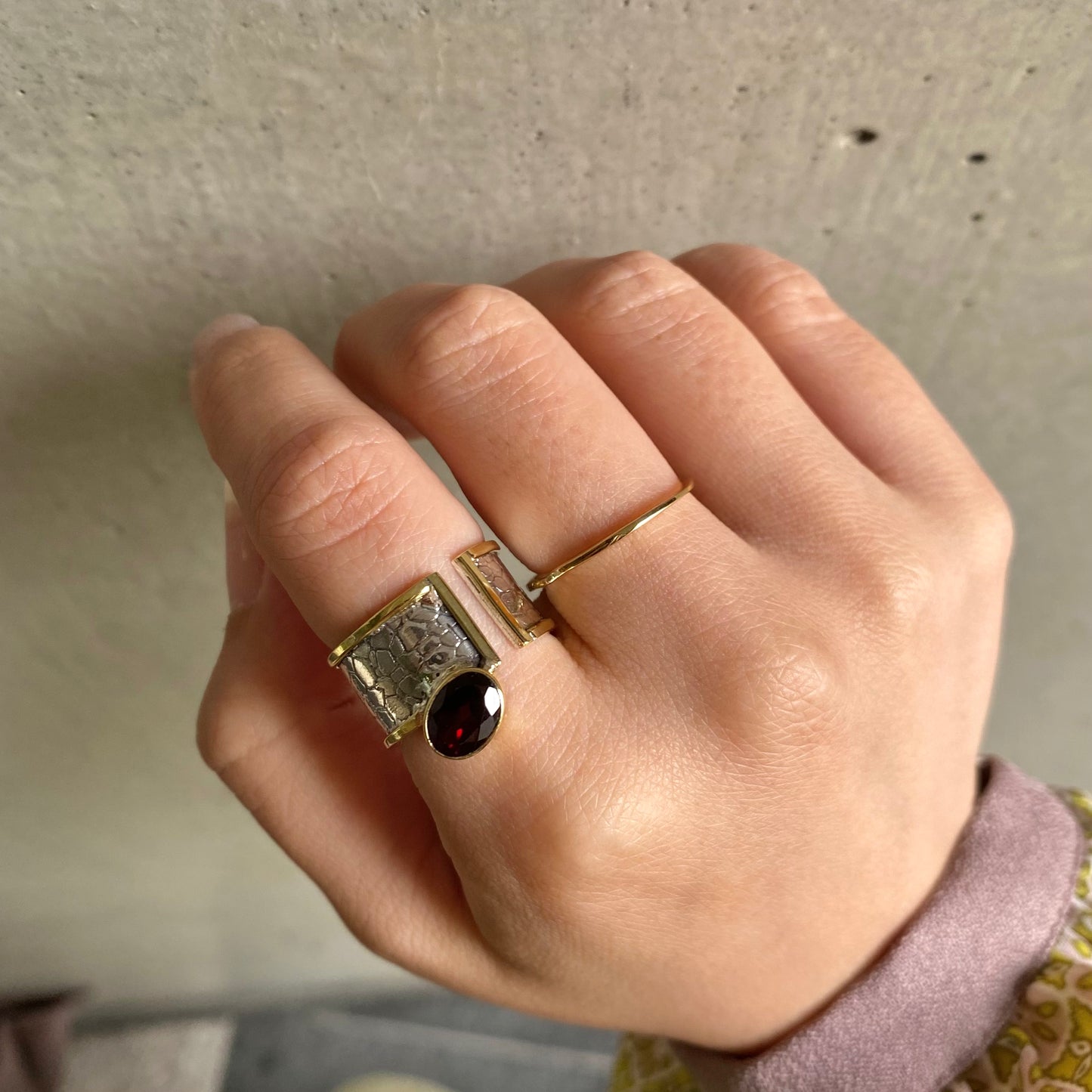 Silver925&Brass design ring