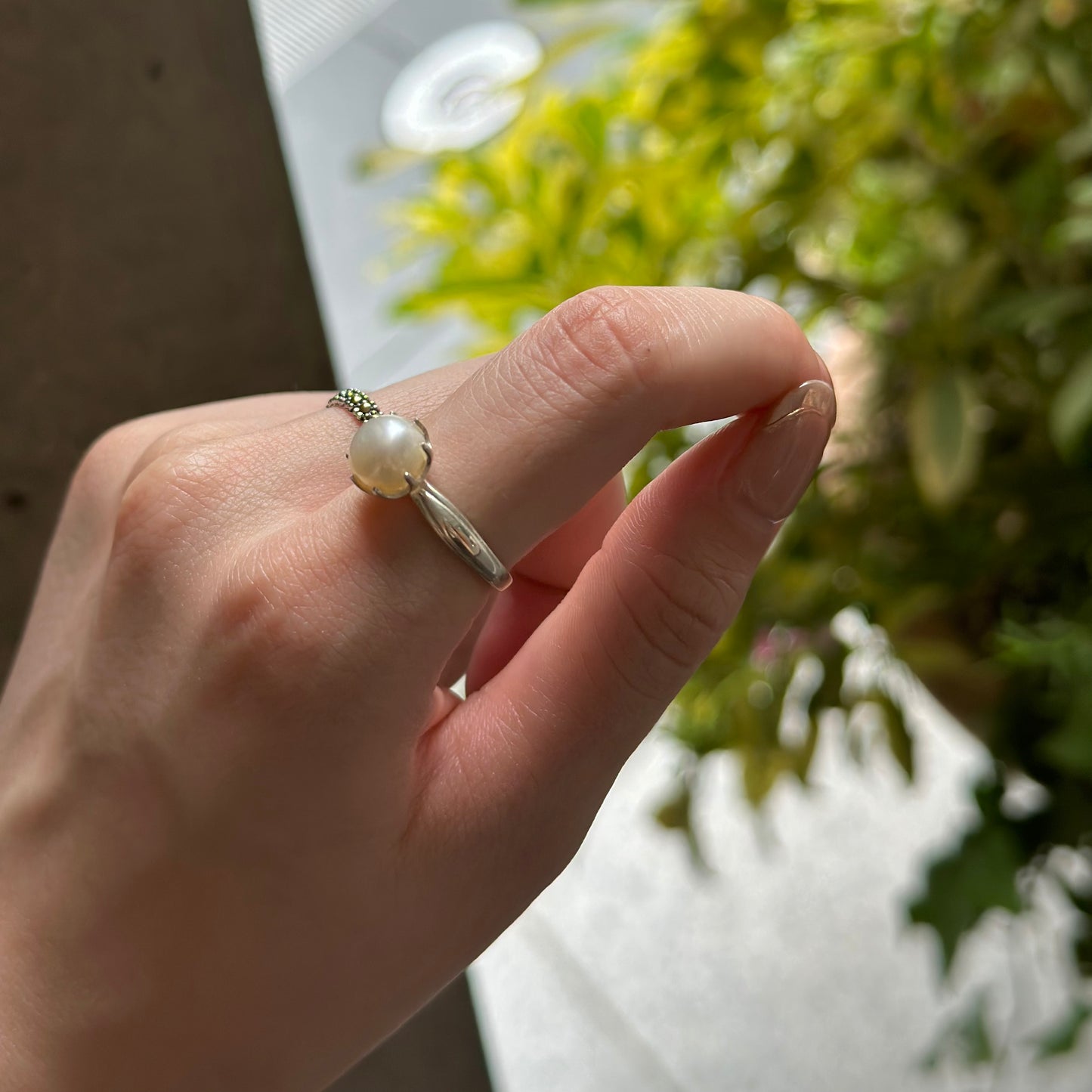 Pearl design ring 7