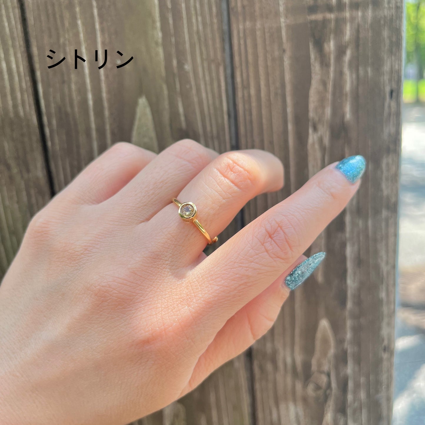 Brass petit ring〈circle〉