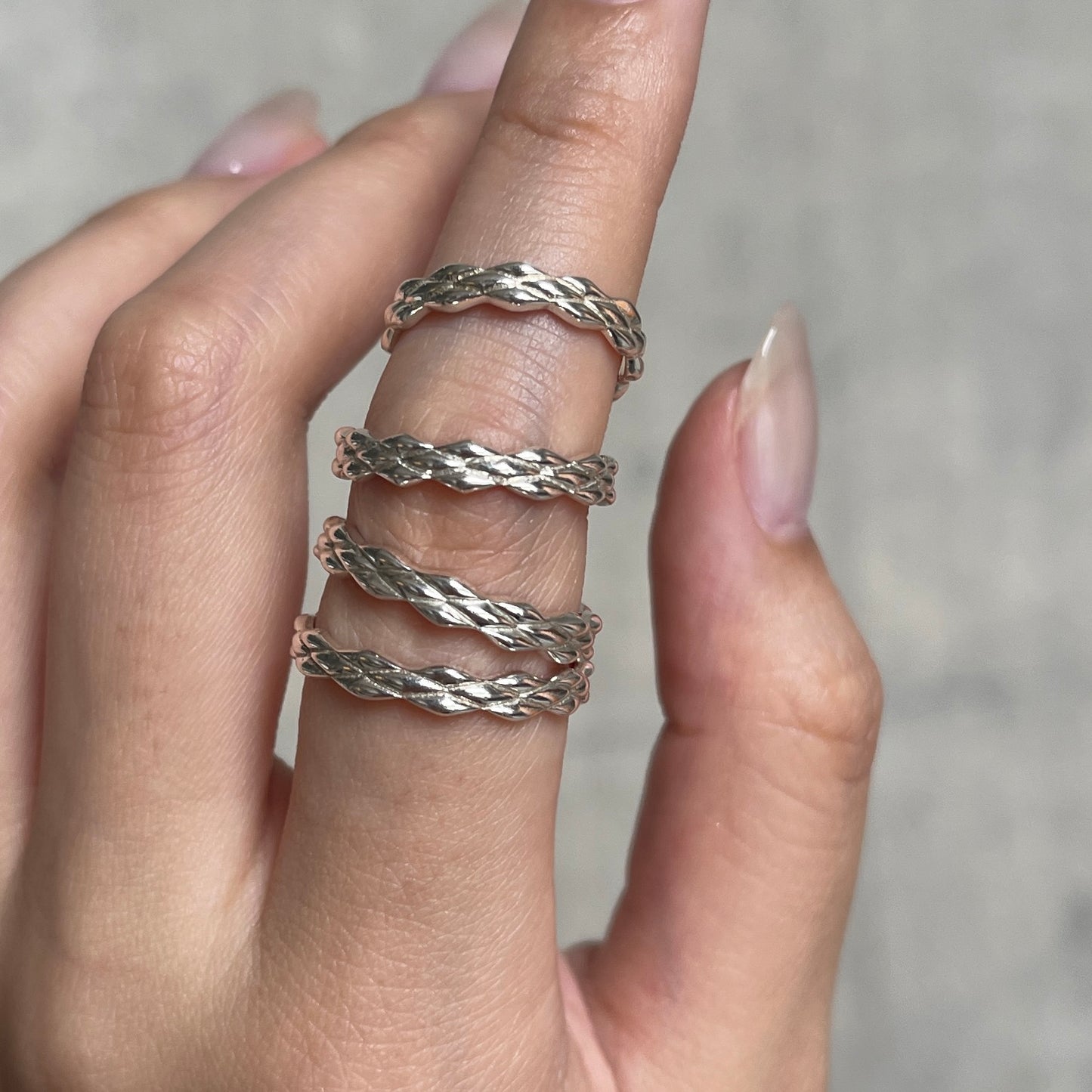 Silver925 plain ring 38