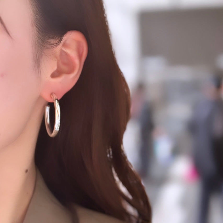Silver925 plain pierce 3