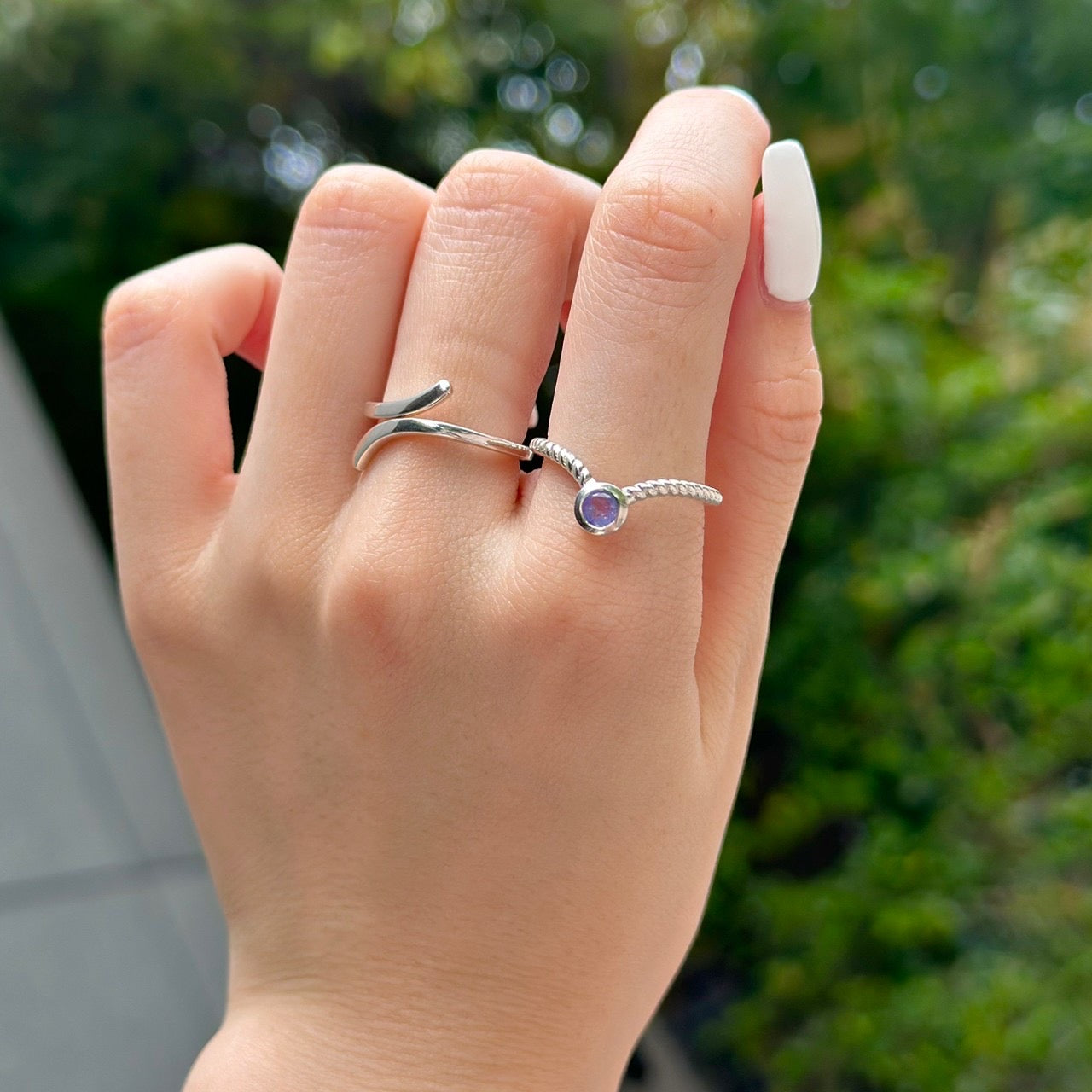Silver925 V petit ring