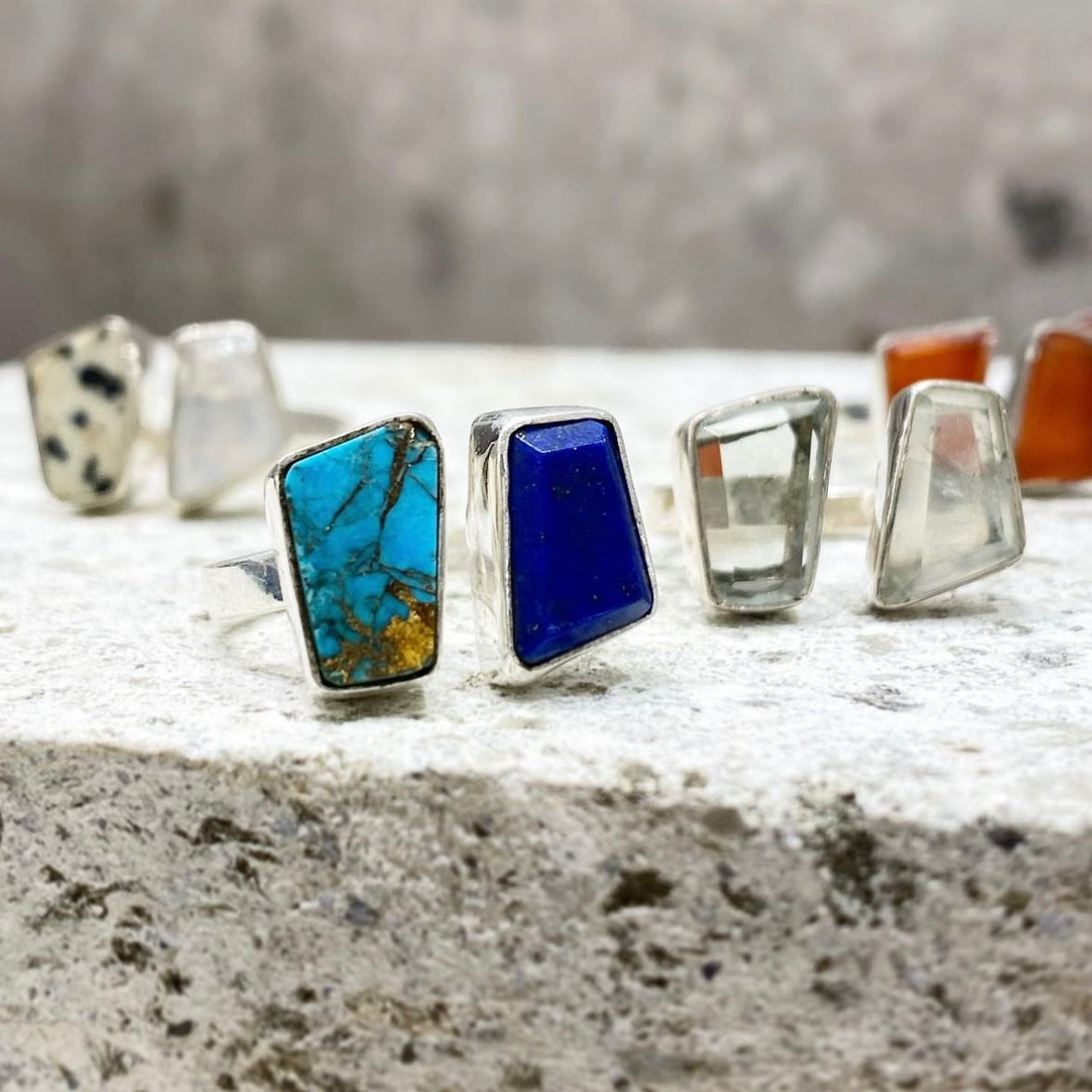 Silver925 2stone ring 4