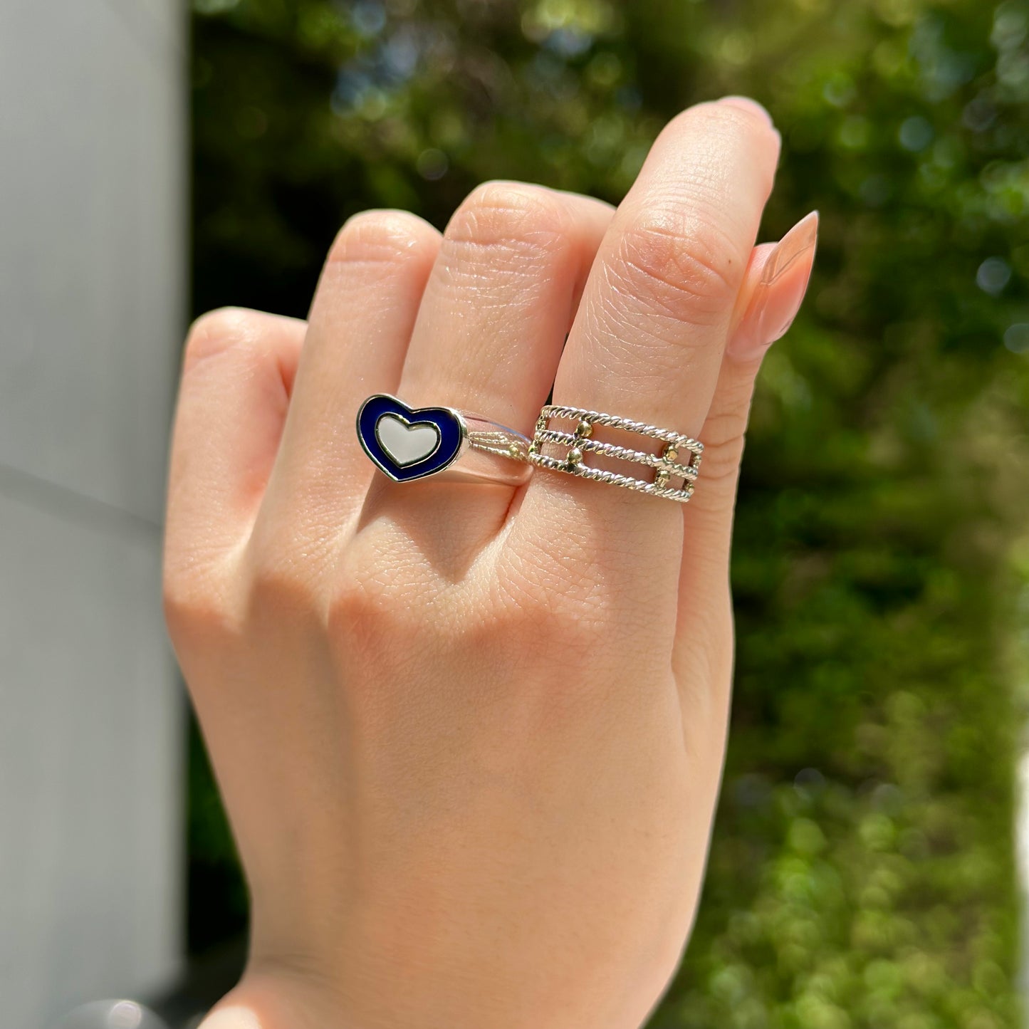 Silver925×Brass plain ring 2