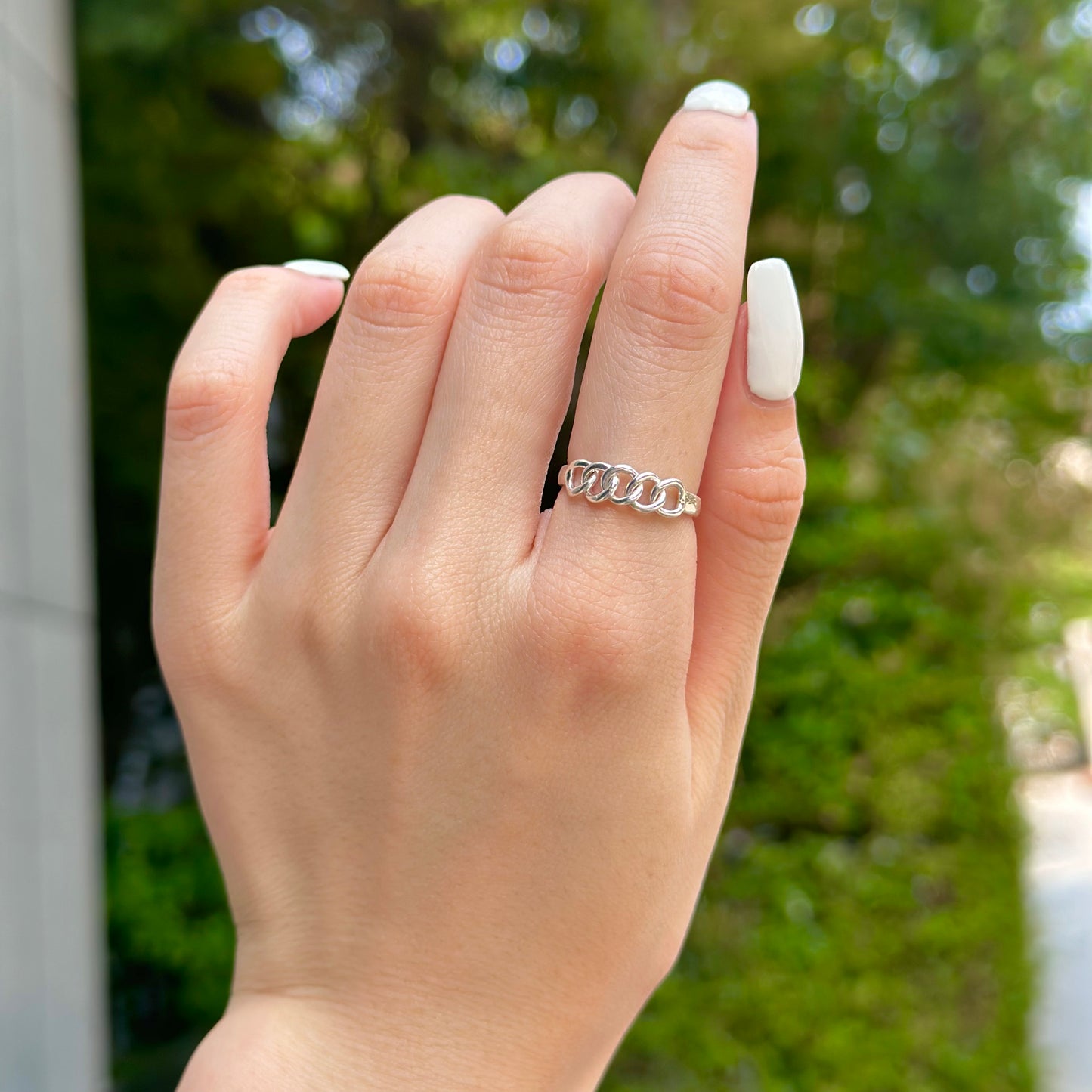 Silver925 plain ring 50