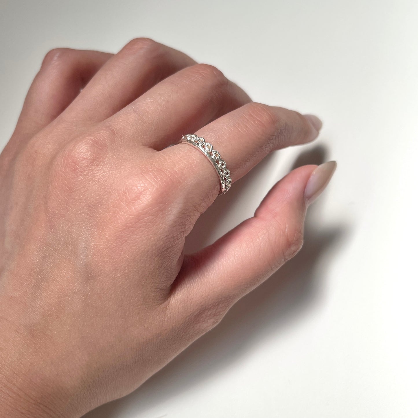 Silver925 plain ring 40