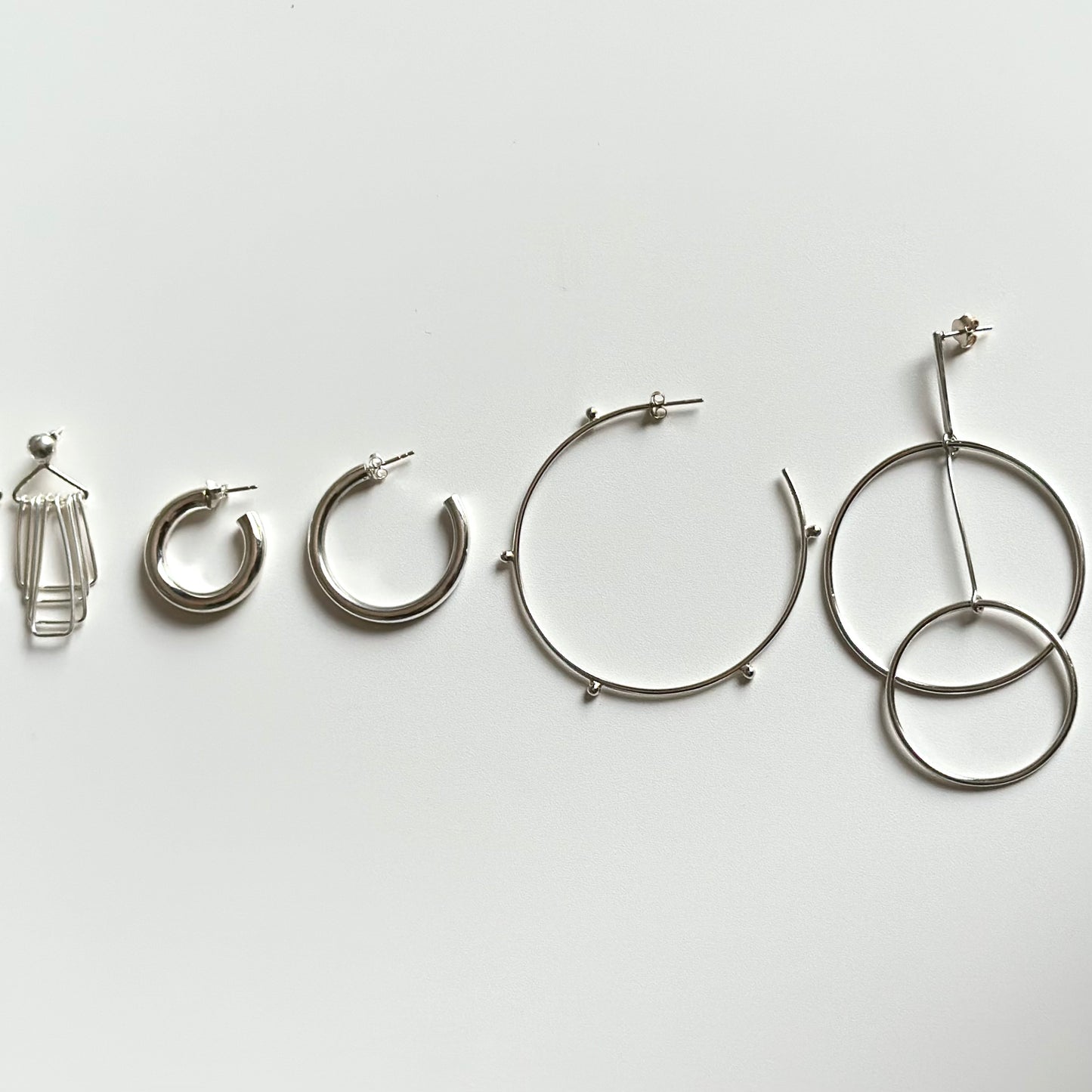 Silver925 plain pierce 3