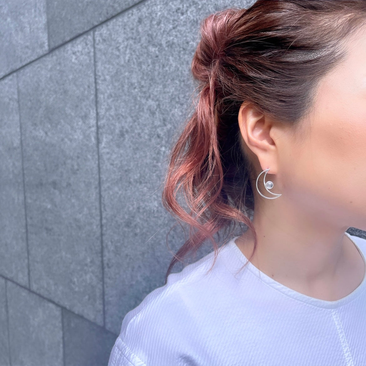 Silver925 Moon pierce 2