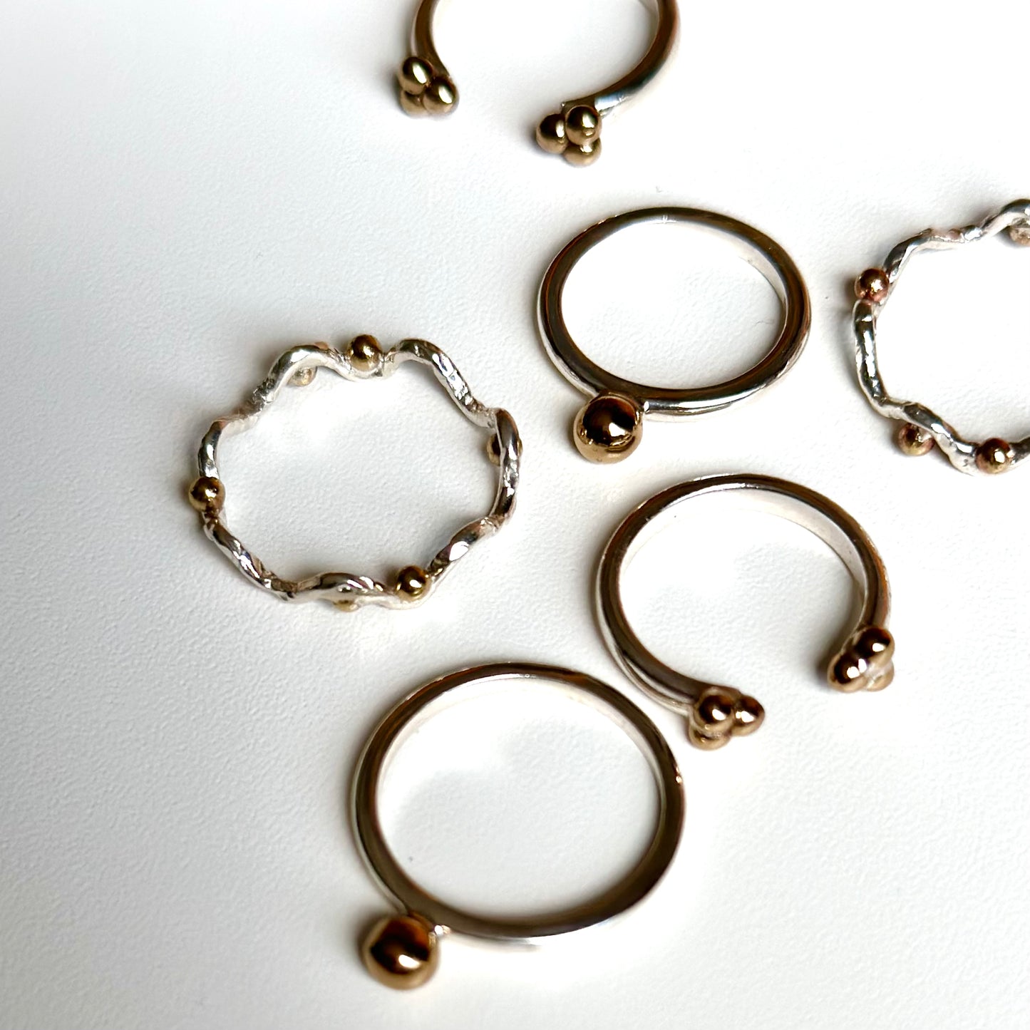 Silver925×Brass plain ring 1