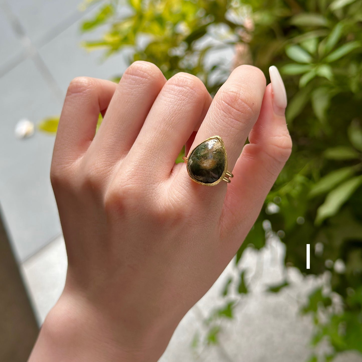 Brass 1stone ring