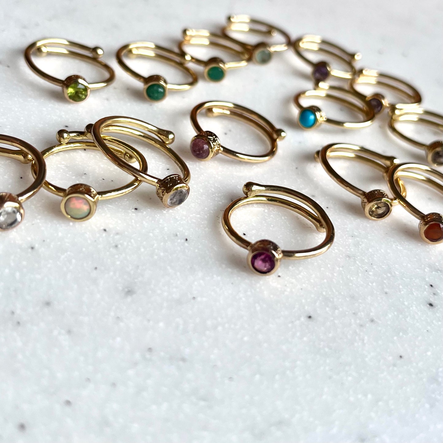 Brass petit ring〈circle〉