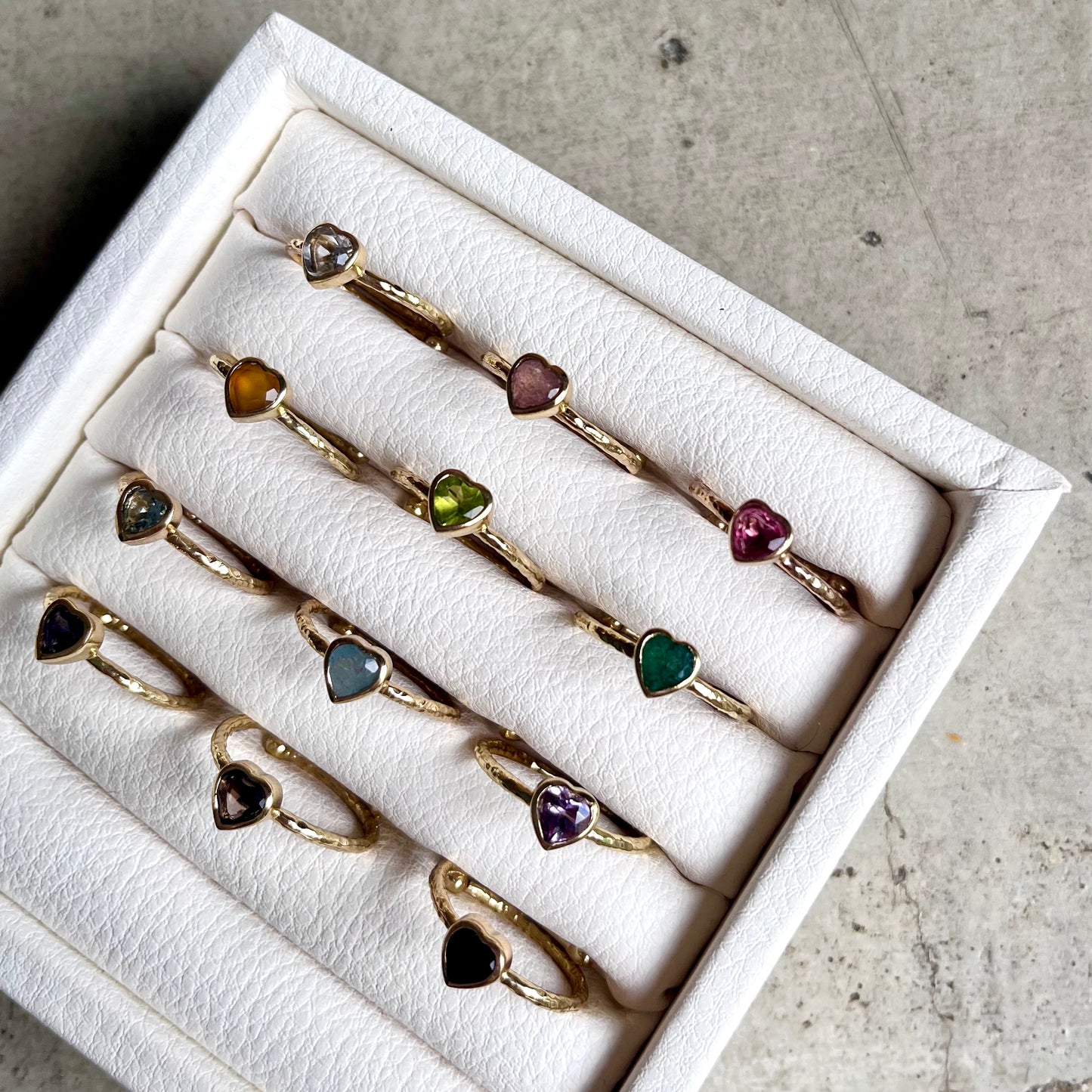 Brass petit ring〈Heart 〉1