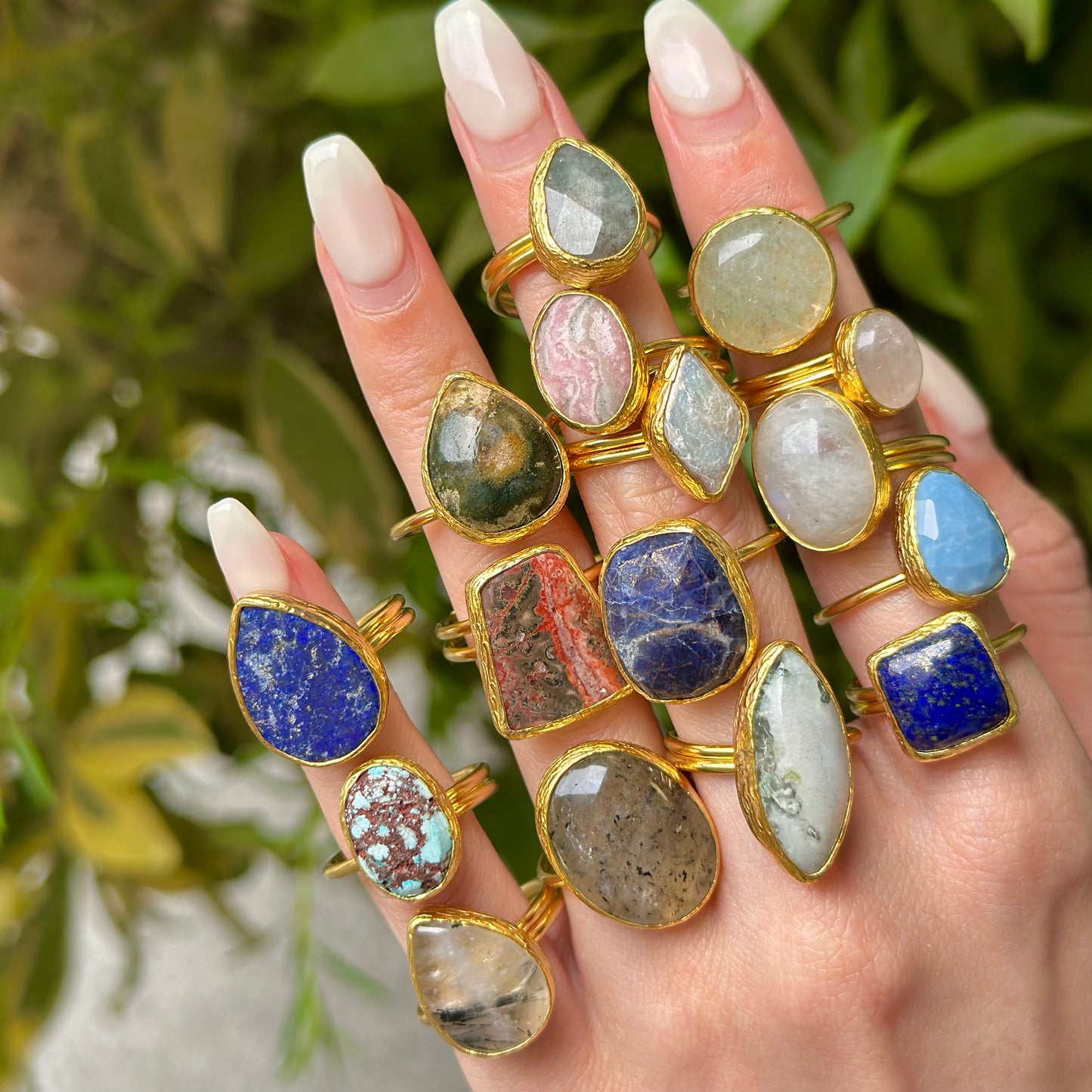 Brass 1stone ring