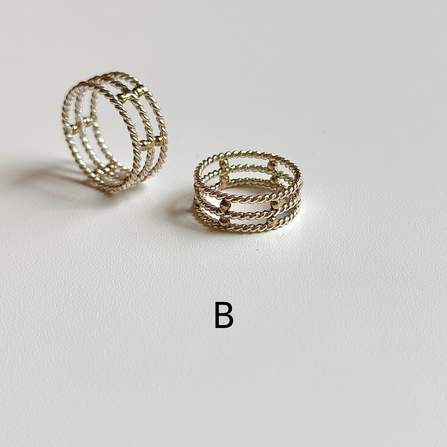 Silver925×Brass plain ring 2