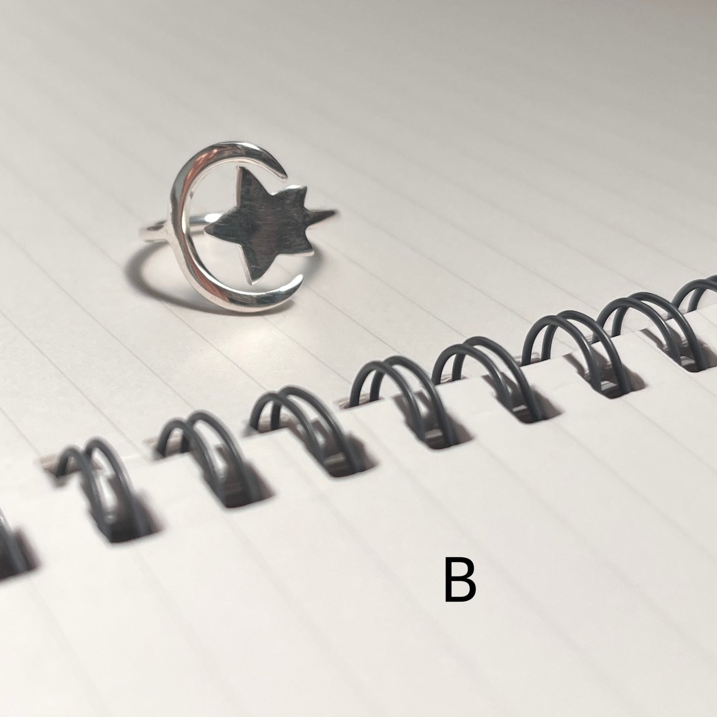 Silver925 Moon star plain ring