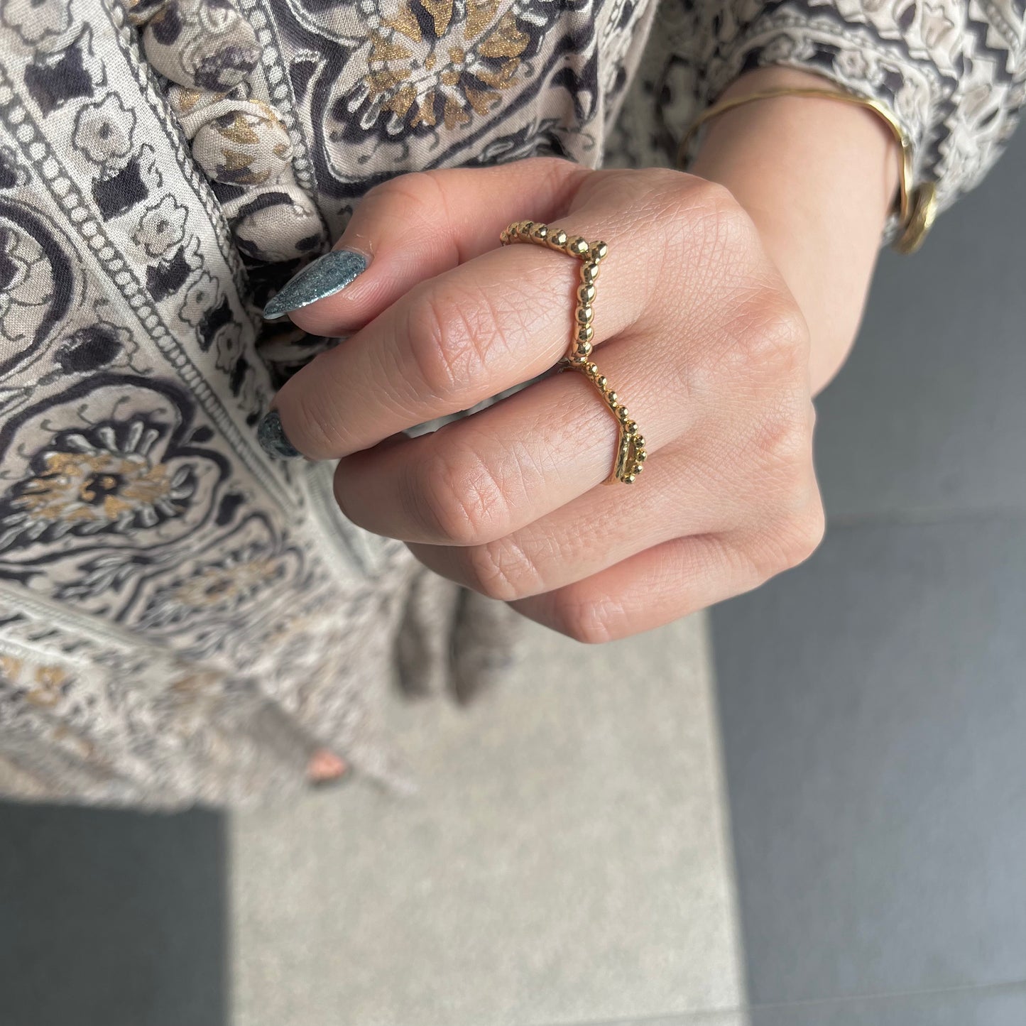 Brass plain ring〈tsubu〉