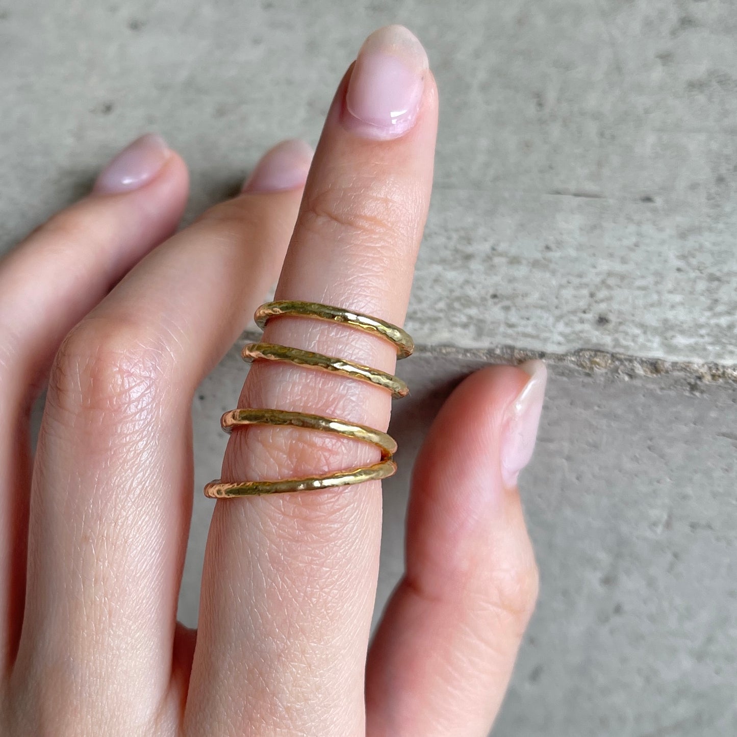 Brass plain ring 7