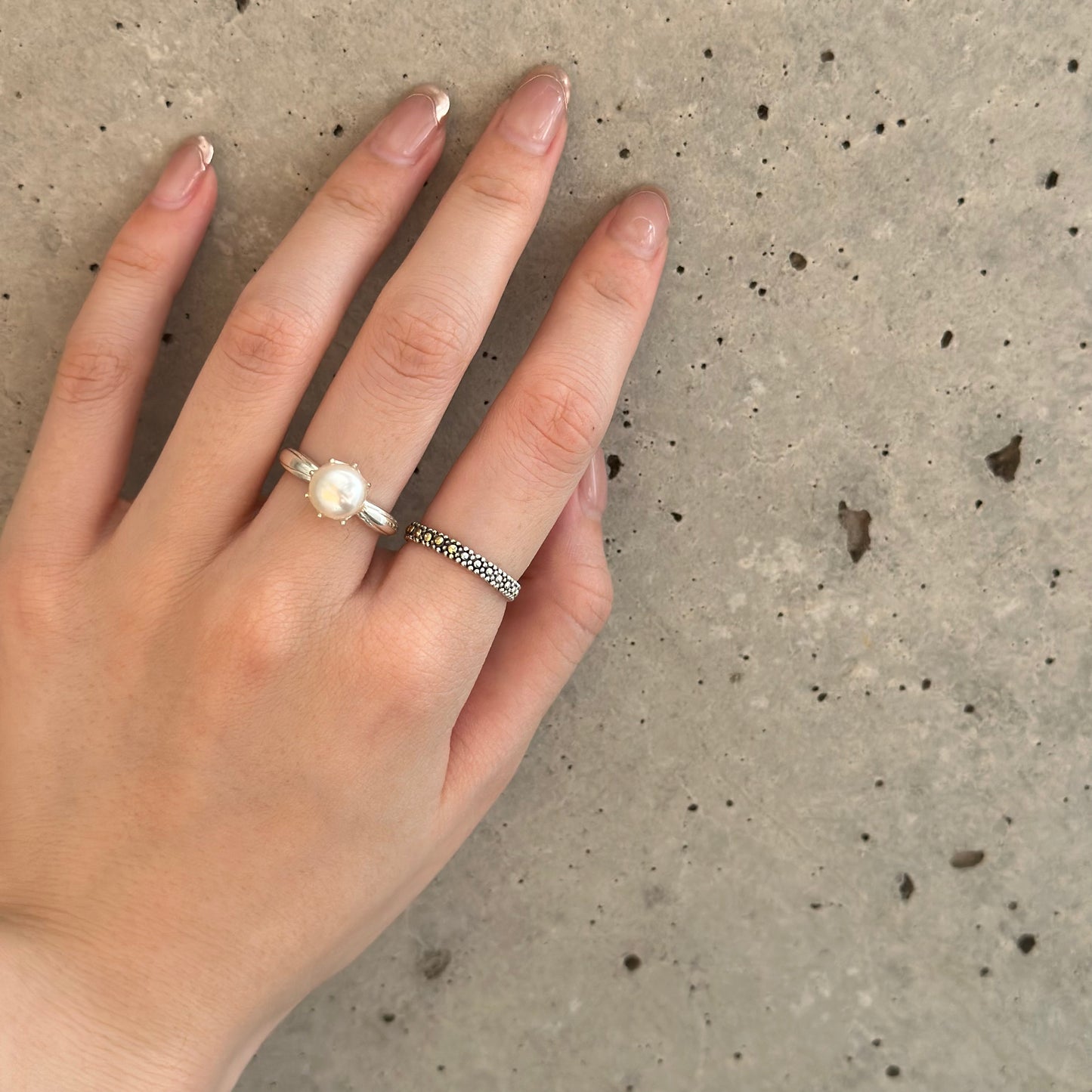 Pearl design ring 7
