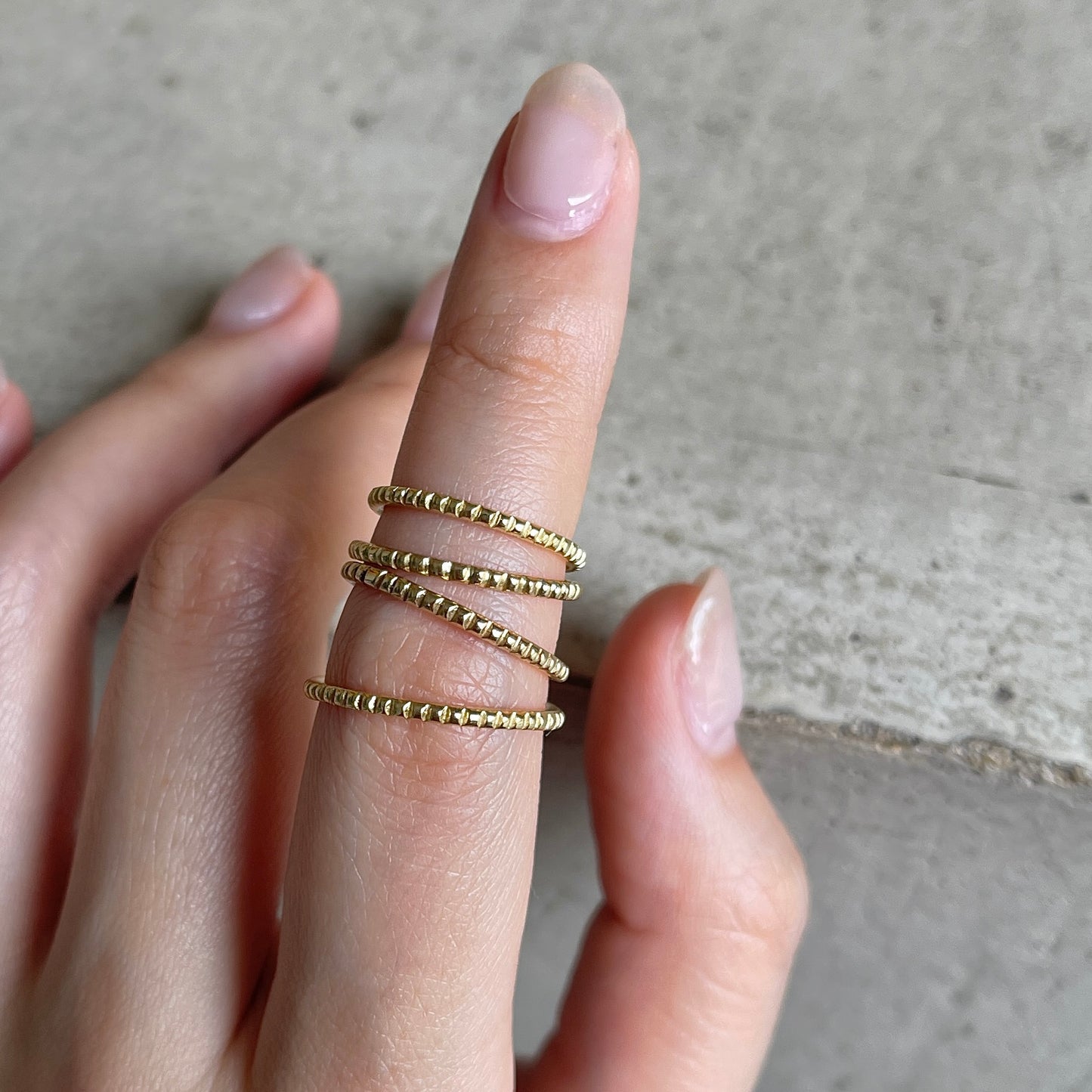 Brass plain ring 7