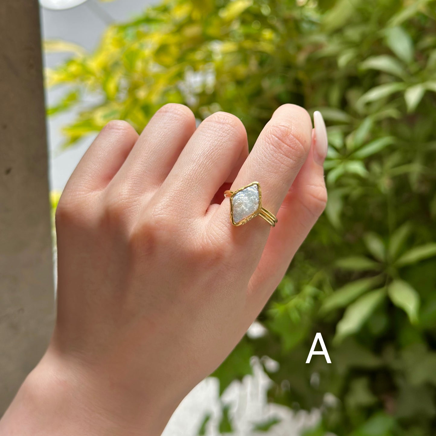 Brass 1stone ring