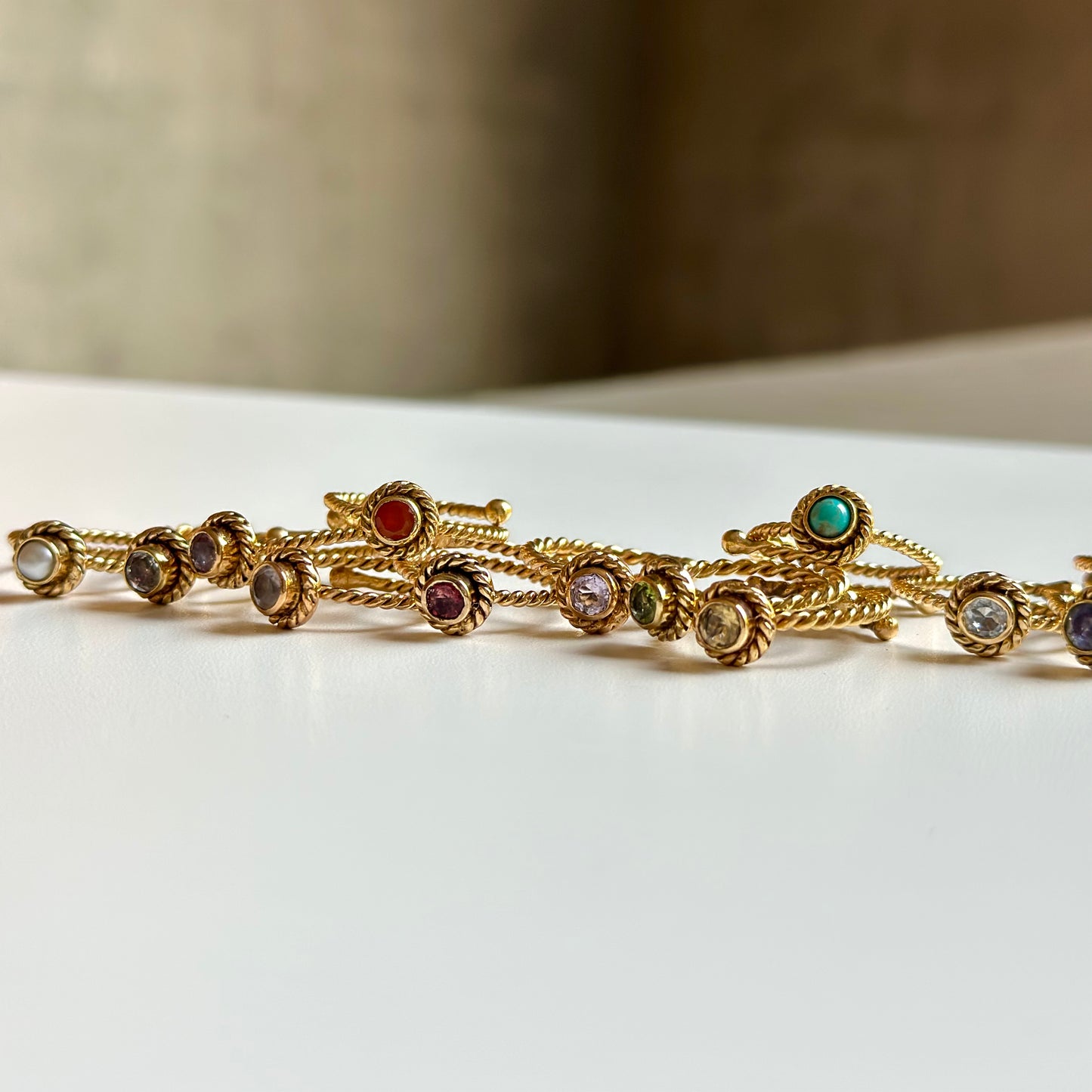 Brass petit ring〈twist 1〉