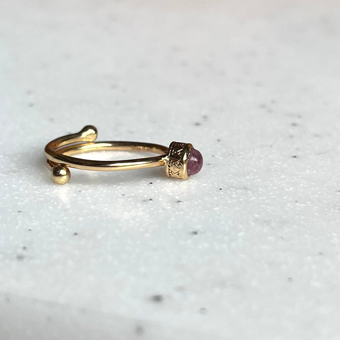 Brass petit ring〈circle〉