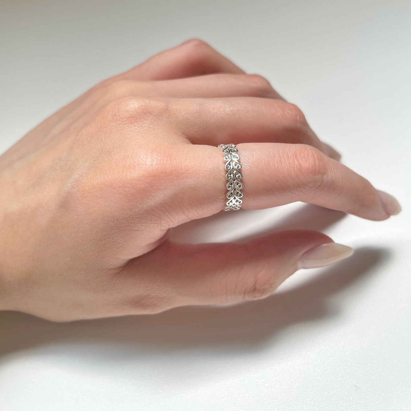 Silver925 plain ring 41