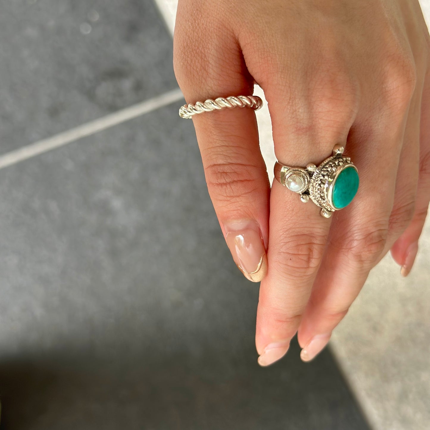 Silver925 plain ring 6