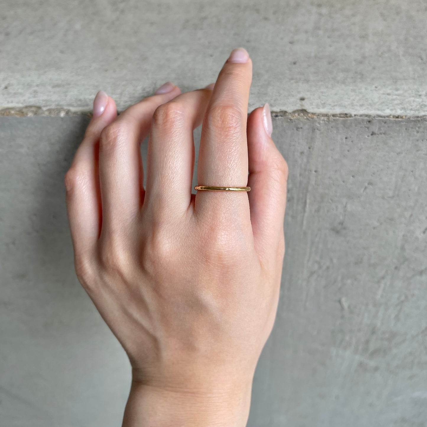 Brass plain ring 7