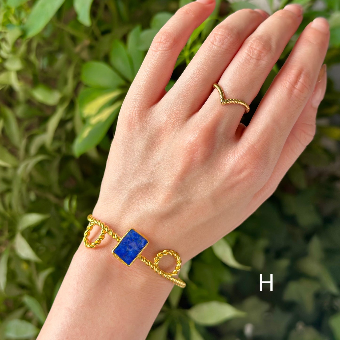 Brass twist bangle